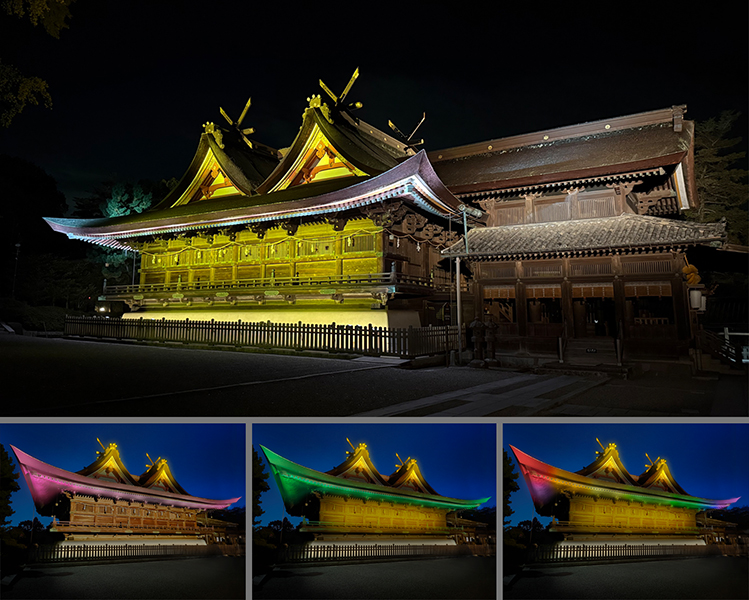 吉備津神社ライトアップ